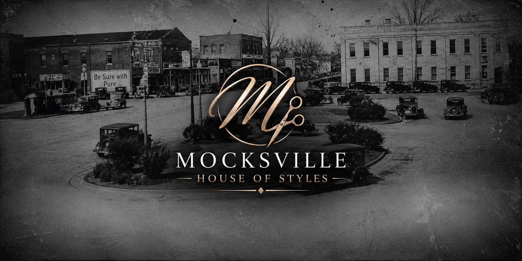 Historic downtown Mocksville, North Carolina